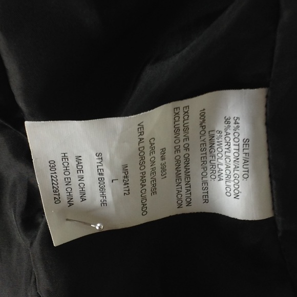 Democracy Black & Gray Peplum Blazer - Picture 8 of 8